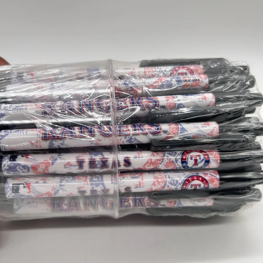 NEW MLB‎ Texas Rangers Stationery Set 45+ Pens Black Ink National Design Sealed